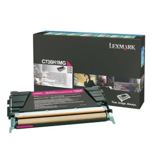 LEXMARK C736H1MG - originálny toner, purpurový, 10000 strán