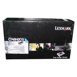 LEXMARK C748H2CG - originálny toner, azúrový, 10000 strán