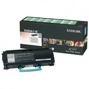 LEXMARK E260A11E - originálny toner, čierny, 3500 strán