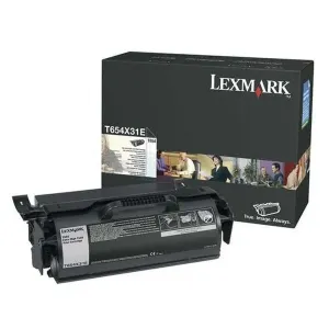 LEXMARK T654X31E - originálny toner, čierny, 36000 strán