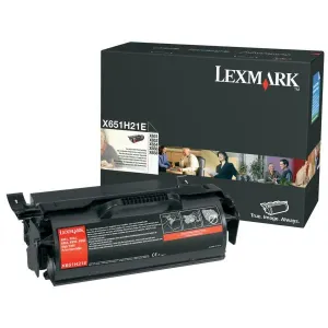 LEXMARK X651H21E - originálny toner, čierny, 25000 strán