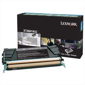 LEXMARK X746H1KG - originálny toner, čierny, 12000 strán