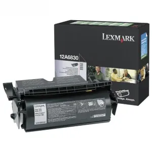 Lexmark 12A6830, black, 7500 str., return, originálny toner