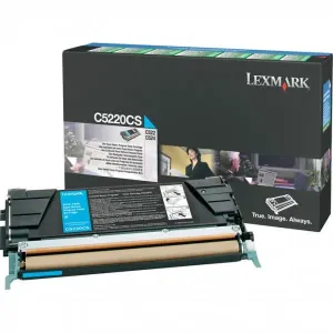 Lexmark C5220CS, cyan, 3000 str., return, originálny toner
