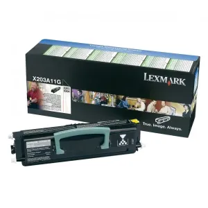 Lexmark originál toner X203A11G, black, 2500str., return, Lexmark X203, X204, O