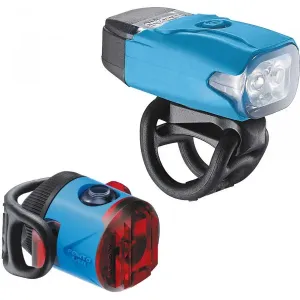Lezyne KTV DRIVE / FEMTO USB PAIR Sada svetiel na bicykel, modrá, veľkosť