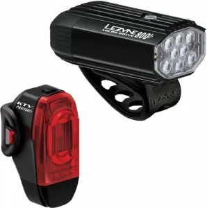 Lezyne Micro Drive 800+/KTV Drive Pro+ Pair Satin Black/Black Front 800 lm / Rear 150 lm Cyklistické svetlo