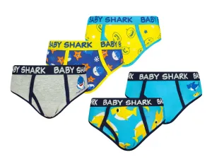 Chlapčenské slipy Baby Shark 5 Pack - Frogies #8228627