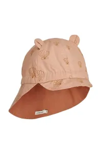 Obojstranná bavlnená čiapka pre deti Liewood vzorovaná