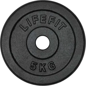 Lifefit KOTÚČ 5KG 30MM Nakladací kotúč, čierna, veľkosť 5 KG