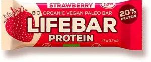 Tyčinka Lifebar proteín jahodová 47 g BIO   LIFEFOOD