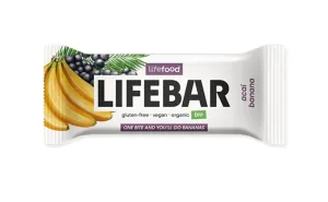 Tyčinka Lifebar banánová s acai RAW 40 g BIO   LIFEFOOD