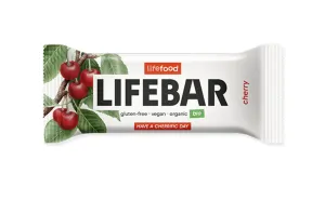 Tyčinka Lifebar višňovo-čerešňová RAW 40 g BIO   LIFEFOOD