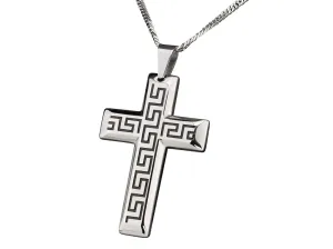 Linda's Jewelry Náhrdelník kríž Antique Cross chirurgická oceľ INH061-70 Dĺžka: 45 cm