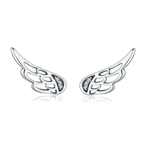 Linda's Jewelry Strieborné napichovacie náušnice Wings Ag 925/1000 IN062