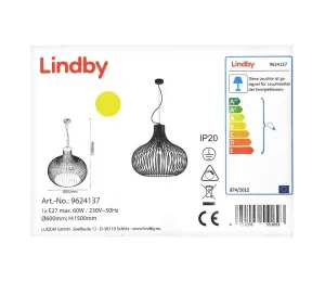 Lindby Lindby - Luster na lanku FRANCES 1xE27/60W/230V
