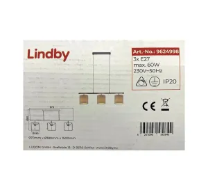 Lindby Lindby - Luster na lanku ZALIA 3xE27/60W/230V
