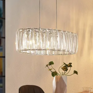 Lindby Sofia závesná lampa oválna obrazovka akryl