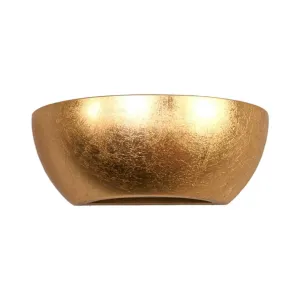 Nástenné svietidlo Kolja s úpravou zo zlatej fólie