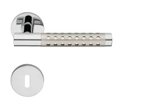 Kľučka na dvere LI - CAVITY 1726 - R 025 CHL/NIM - chróm lesklý/nikel matný (CN) | MP-KOVANIA.sk #4122963