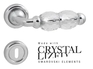 Kľučka na dvere LI - CRYSTAL - R CHL - chróm lesklý (CR) | MP-KOVANIA.sk #4120071
