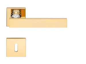 Kľučka na dvere LI - ERA 1600 - HR 019 ZLL/CHL - zlatá lesklá - pozlátená/chróm lesklý (ZC) | MP-KOVANIA.sk