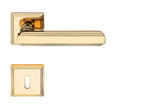 Kľučka na dvere LI - GLAMOR 1555 - HR 016 ZLL - zlatá lesklá - pozlátená (OZ) | MP-KOVANIA.sk