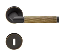 Kľučka na dvere LI - GRIP 1705 - R 025 BRM/PAM - bronz matný/patina matná (NP) | MP-KOVANIA.sk