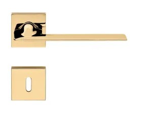Kľučka na dvere LI - JET 1425 - HR 019 ZLL - zlatá lesklá - pozlátená (OZ) | MP-KOVANIA.sk