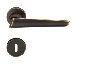 Kľučka na dvere LI - KENDO 1516  - R 023 BRM - bronz matný (BM) | MP-KOVANIA.sk