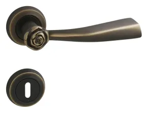 Kľučka na dvere LI - ROSE - R BRM - bronz matný (BM) | MP-KOVANIA.sk #4120120