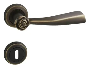 Kľučka na dvere LI - ROSE - R BRM - bronz matný (BM) | MP-KOVANIA.sk #4120121