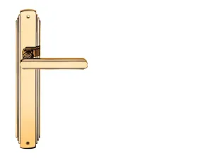 Kľučka na dvere LI - GLAMOR - SH 1555 ZLL - zlatá lesklá - pozlátená (OZ) | MP-KOVANIA.sk