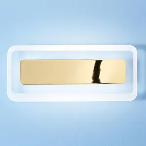 Nástenné LED svietidlo Antille zlaté 31,4 cm