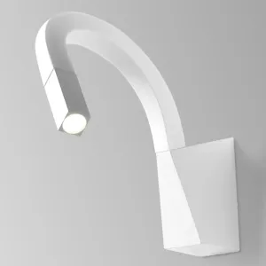 Ohybné nástenné LED svietidlo Snake v bielej