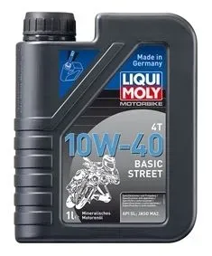 Motocyklový olej Liqui Moly Motorbike 4T 10W40 Basic Street 1L
