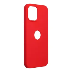 Puzdro Liquid TPU iPhone 12 Pro Max (6.7) - červené (výrez na logo)