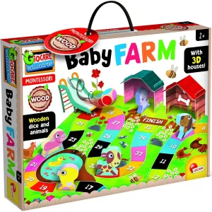 LISCIANIGIOCH - Montessori Baby Hra - Drevená Farma