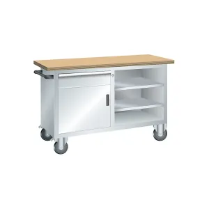 Kompaktný dielenský stôl, mobilný LISTA #3735250