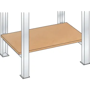 Stavebnicový systém pracovného stola, odkladacia polica Multiplex LISTA