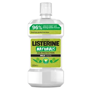Listerine Naturals Gum Protection Mild Taste Mouthwash 500 ml ústna voda unisex
