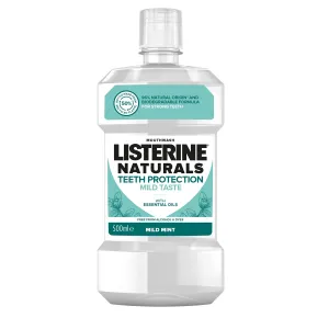 Listerine Naturals Teeth Protection Mild Taste Mouthwash 500 ml ústna voda unisex