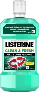 Listerine Clean fresh zero alkohol ústna voda 500ml