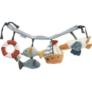 Little Dutch Stroller Toy Chain Sailors Bay kontrastná závesná hračka Sailors Bay 1 ks