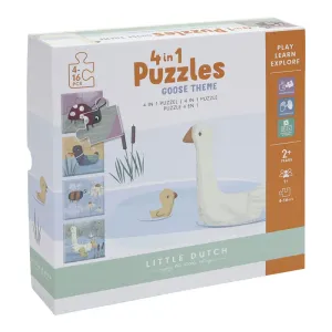 LITTLE DUTCH - Puzzle Goose 4v1