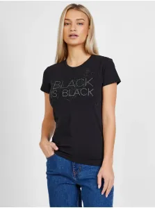 Black Women's Patterned T-Shirt Liu Jo - Women #733752
