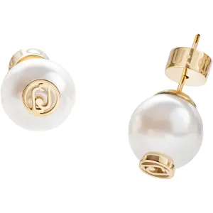 Liu Jo Elegantné perlové náušnice s logom Fashion LJ2018 #8250486