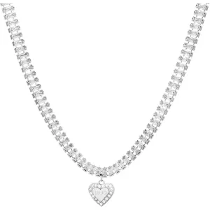 Liu Jo Trblietavý oceľový náhrdelník Choker so srdiečkom Sparkly LJ1821 #8250424