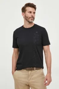 Bavlnené tričko Liu Jo čierna farba, jednofarebný #8768126