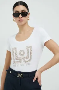 Bavlnené tričko Liu Jo biela farba #6722447